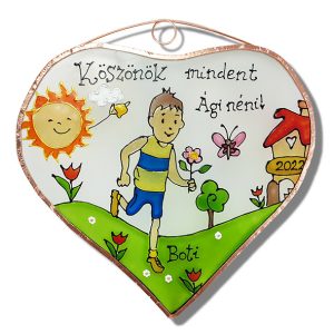 Köszönök mindent! tornatanárnak, edzőnek - fiús